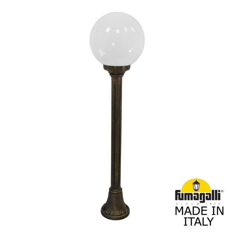 Садовый светильник-столбик Fumagalli GLOBE 250 бронза, бежевый G25.151.000.BYF1R фото 1