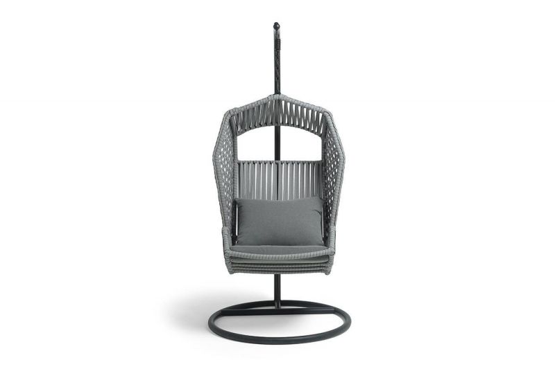 Подвесное кресло 4SIS Капри из искусственного ротанга, серого цвета BD-3128343 фото 2