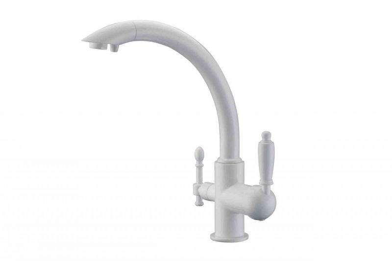 Смеситель для кухни Zorg Sanitary ZR 314 YF-33 WHITE фото 1