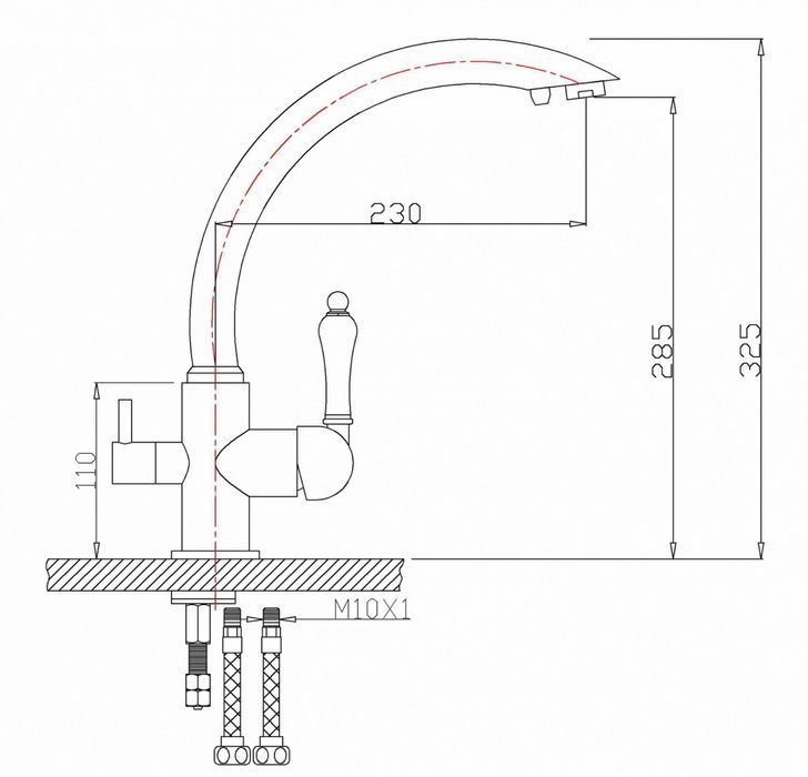 Смеситель для кухни Zorg Sanitary ZR 314 YF-33 WHITE фото 2