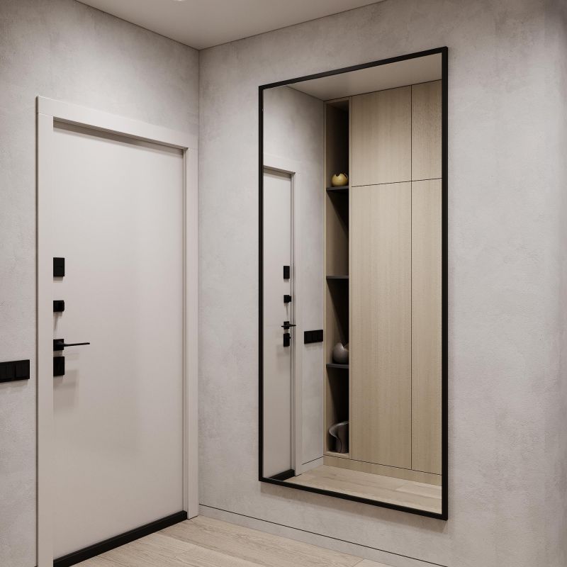 Напольно-настенное зеркало в раме GENGLASS HALFEO XL BD-2138091 чёрное фото 5
