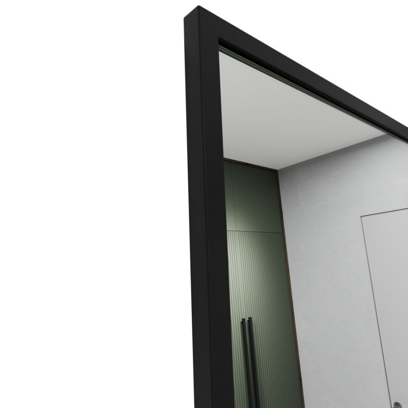 Напольно-настенное зеркало в раме GENGLASS HALFEO XL BD-2138091 чёрное
