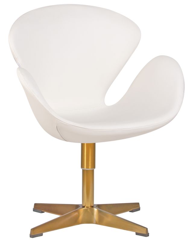 Кресло с золотым основанием Dobrin 69A-LMO SWAN