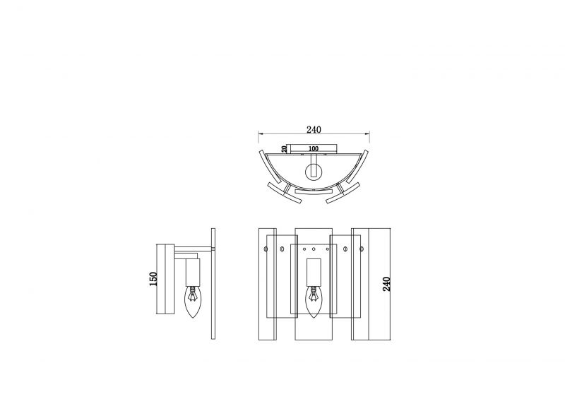 Настенный светильник (бра) Freya Modern Ottimo FR5198WL-01BS