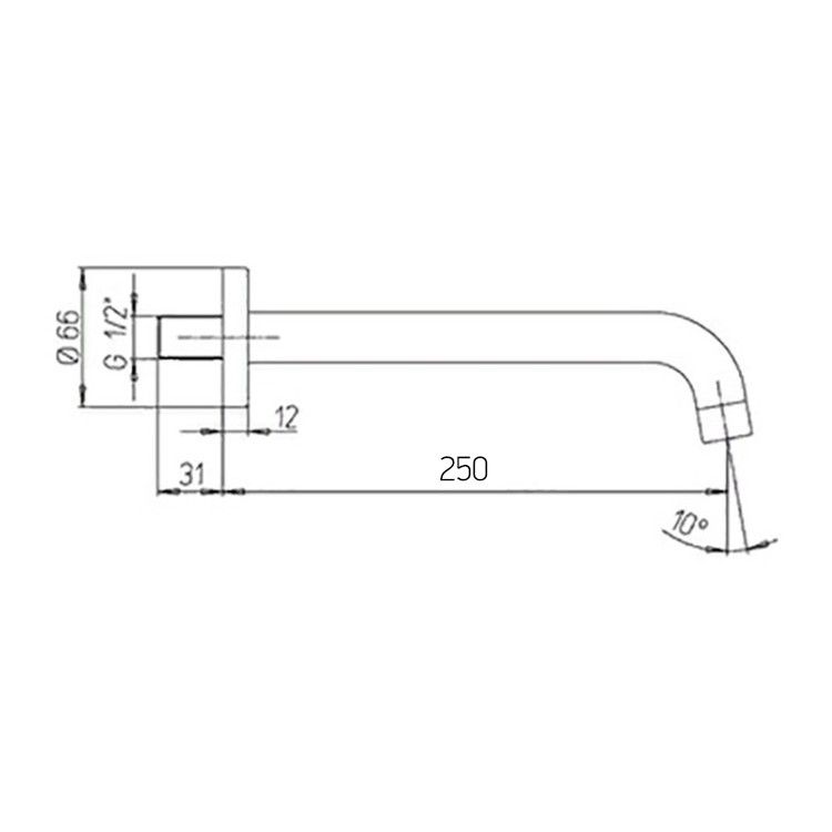 Излив Paini Cox 78CR207CAN25