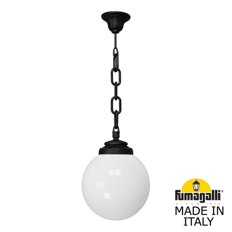 Подвесной уличный светильник  Fumagalli GLOBE 250 черный, бежевый G25.120.000.AYF1R фото 1