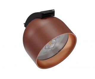 Трековый однофазный светодиодный светильник Kink Light Сатори терракотовый (4000K) 6428,06