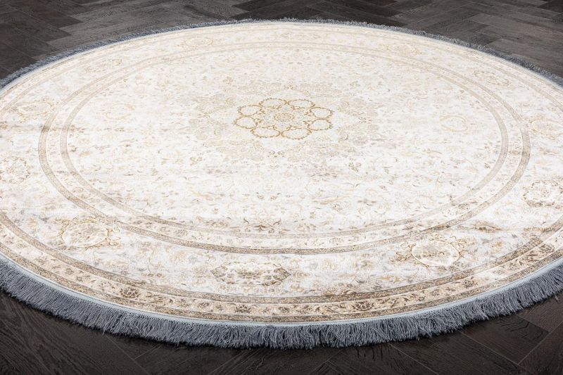 Иранский ковер из шёлка, бамбукового шёлка и акрила Carpet «NARSIS» 8302(Round) 300 x 300 см фото 2