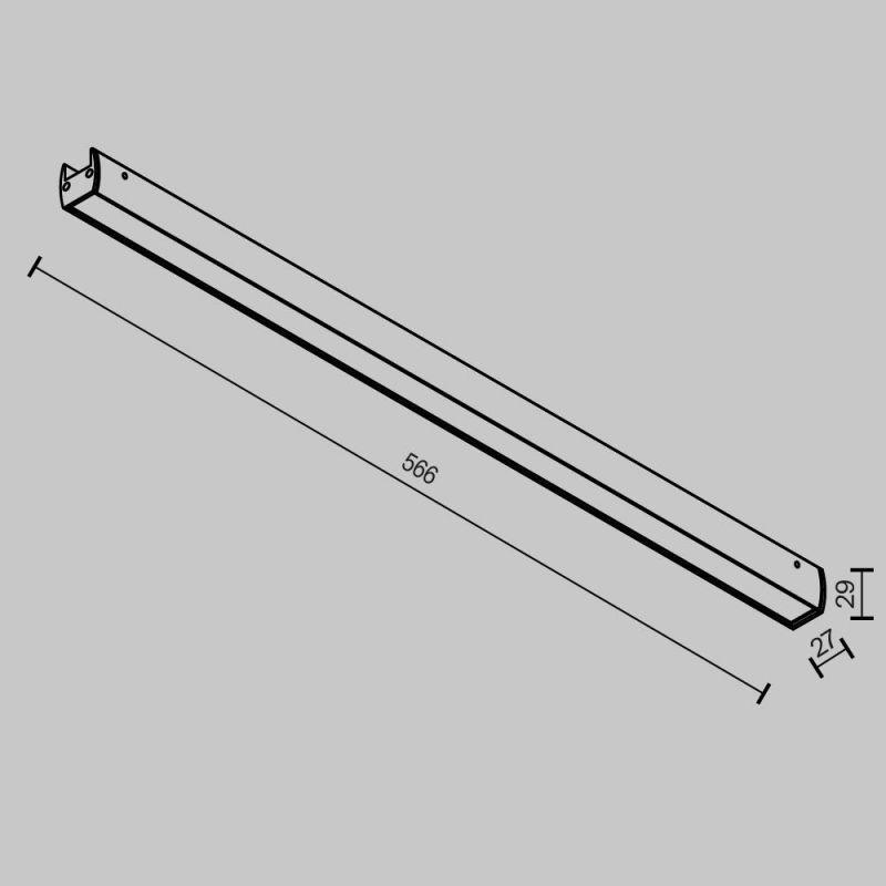 Трековый светильник Maytoni Basis TR161-1-25W3K-B