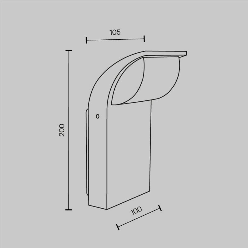 Настенный светильник (бра) Maytoni Stock 100-260V 7W IP65 3000K O446WL-L7GF3K фото 10