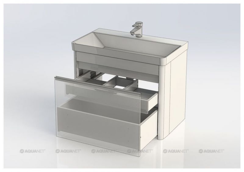 Тумба с раковиной Aquanet Вилора 80 белый 00212583