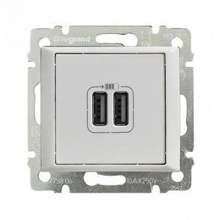 Розетка USB 2-я Legrand Valena Classic BD-1214935