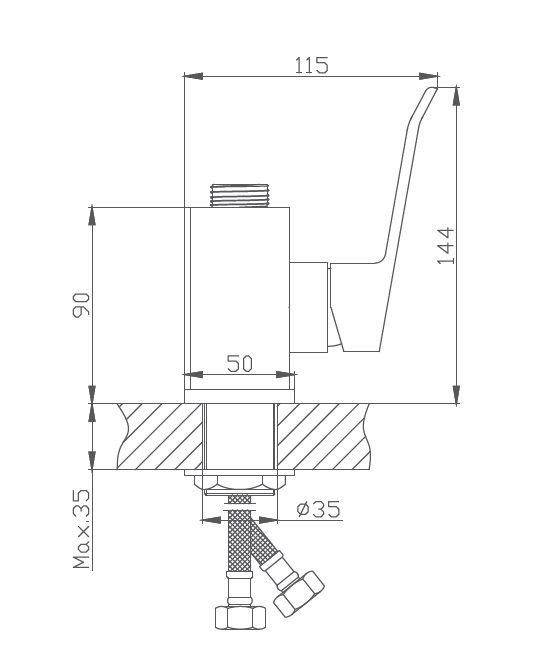 Корпус смесителя Haiba HB556 HB73556