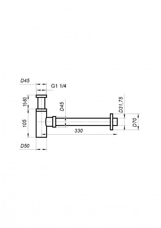 Сифон для раковины BelBagno BB-SMT2-01 фото 2