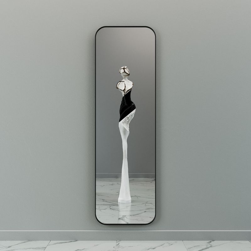 Настенное зеркало в раме GENGLASS KUVINO L BD-2374089 черное фото 1
