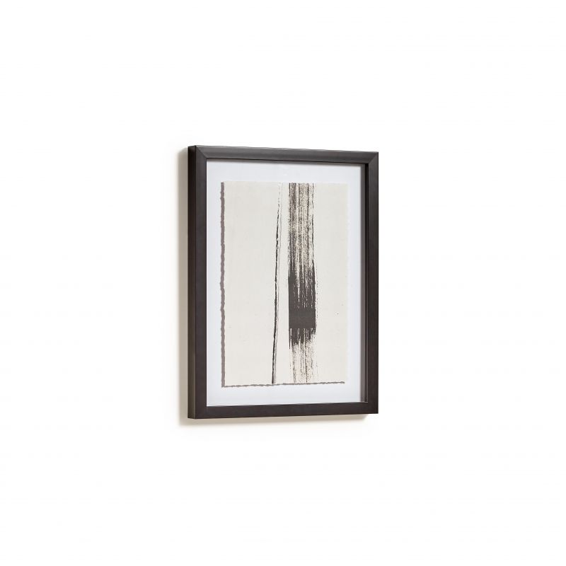 Картина в белом цвете с черной вертикальной полосой 30 х 40 см Anaisa  La Forma (ex Julia Grup) BD-2609269