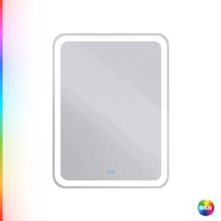 Зеркало для ванной CEZARES MULTICOLORE CZR-SPC-MC-600-800-RGB-TCH с RGB-подсветкой,сенсор, 60x80