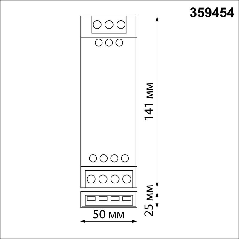 Драйвер NovoTech EASY IP20 100W 24V 359454 DRIVE ДРАЙВЕР 100Вт фото 2