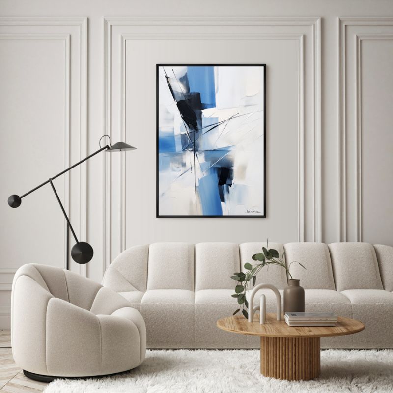 Репродукция картины ArtNoMore на холсте Geometry of winter colors, No 1, 2024г. фото 3