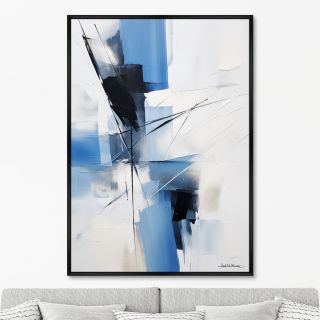 Репродукция картины ArtNoMore на холсте Geometry of winter colors, No 1, 2024г.