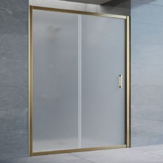 Душевая дверь Vegas Glass ZP 150 05 10, профиль бронзовый, стекло матовое