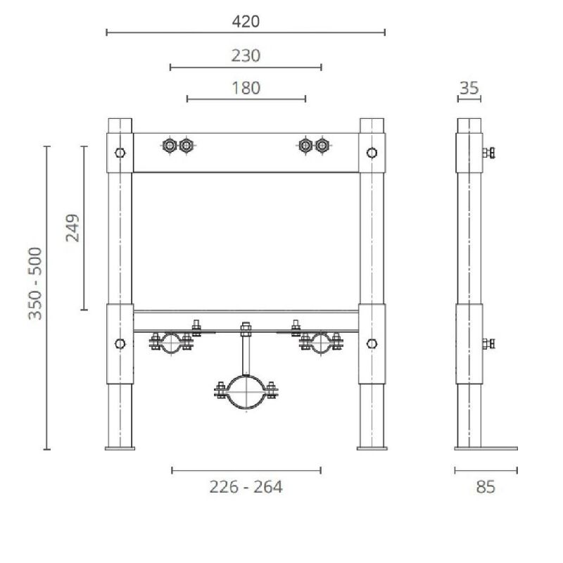 Инсталляция для биде CTESI Solid bide BK0204010