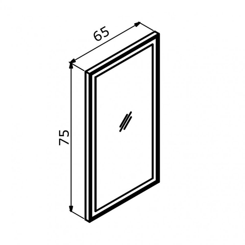 Зеркало ORKA Lisbon TR3001 4000118, 65x75 см, c подсветкой