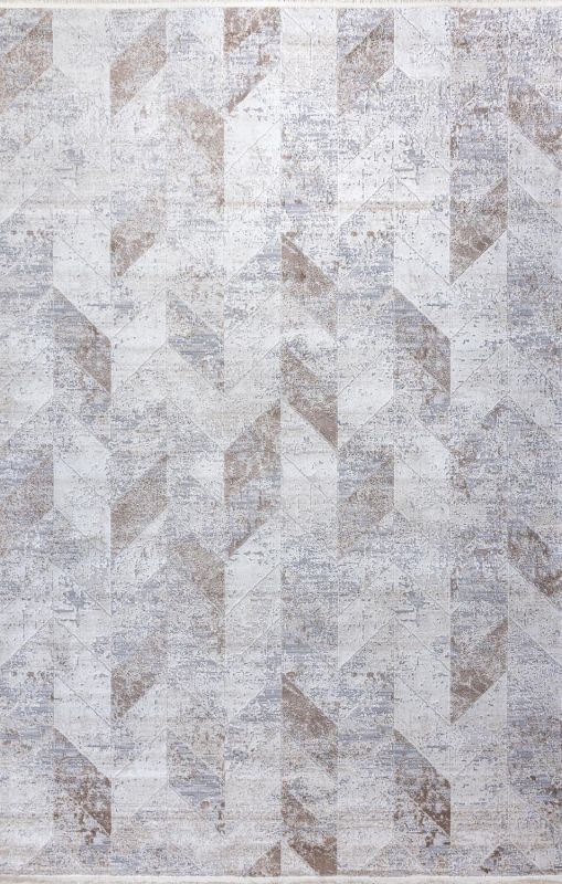 Турецкий ковер из полипропилена и полиэстера Carpet «GENIUS» 9708-CRE-DBGE 200 x 290 см фото 1