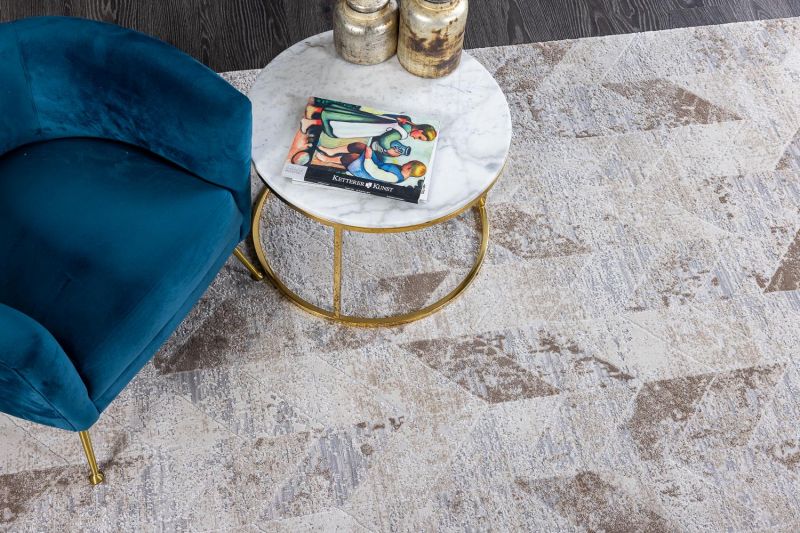 Турецкий ковер из полипропилена и полиэстера Carpet «GENIUS» 9708-CRE-DBGE 200 x 290 см фото 8