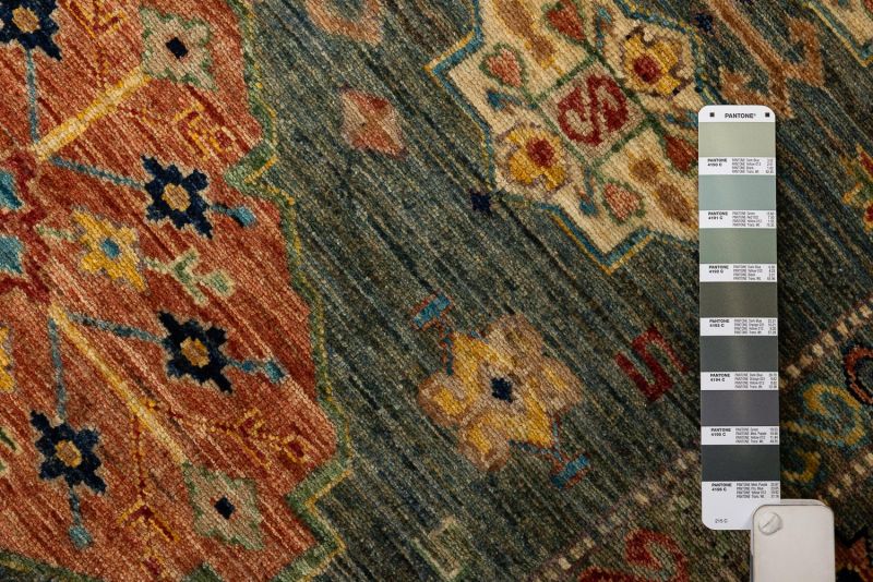 Пакистанский ковер из шерсти Carpet «KAZAK ROYAL» 231574-GRN-GRN 279 x 366 см