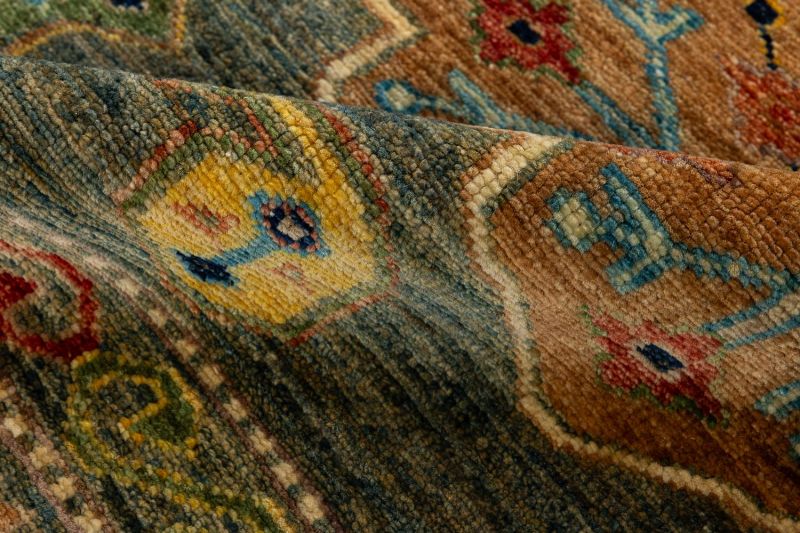 Пакистанский ковер из шерсти Carpet «KAZAK ROYAL» 231574-GRN-GRN 279 x 366 см