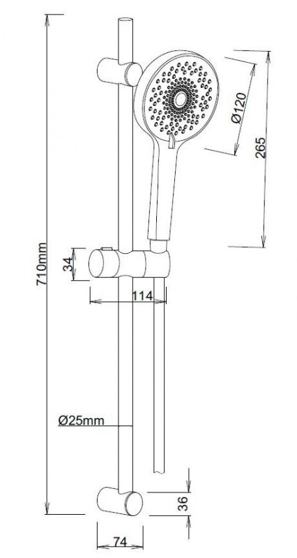 Душевой гарнитур ESKO SSS712