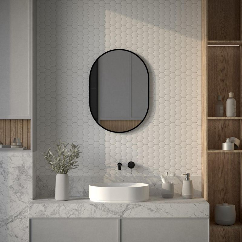 Зеркало для ванной DEFESTO AURA DF 2933 с LED-подсветкой 50x70см фото 4