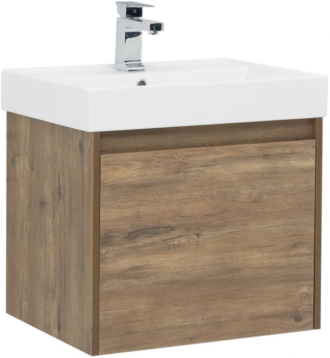 Тумба с раковиной Aquanet Nova Lite 60 00254694 дуб рустикальный фото 1