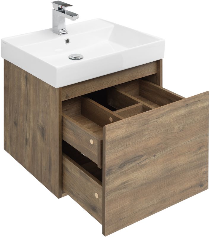 Тумба с раковиной Aquanet Nova Lite 60 00254694 дуб рустикальный фото 11