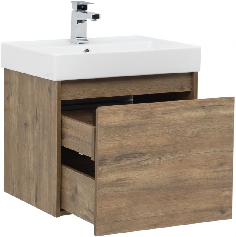 Тумба с раковиной Aquanet Nova Lite 60 00254694 дуб рустикальный фото 5