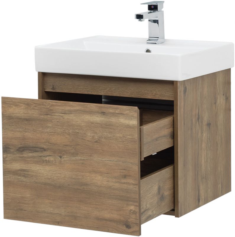 Тумба с раковиной Aquanet Nova Lite 60 00254694 дуб рустикальный фото 9