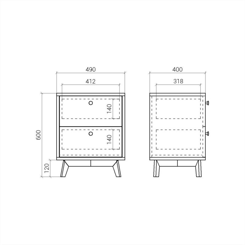 Прикроватная тумба The IDEA Frame BD-1964793