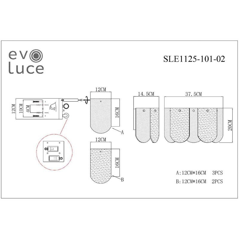 Бра EVOLUCE ERZO SLE1125-101-02 фото 6