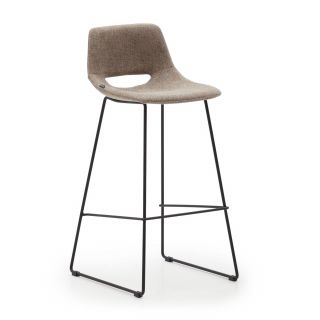 Барный стул коричневый с черными стальными ножками 76 см Zahara  La Forma (ex Julia Grup) BD-2608169
