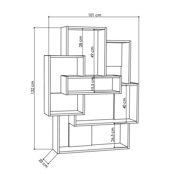 Стеллаж Прямой BARCE Leve LEV00575