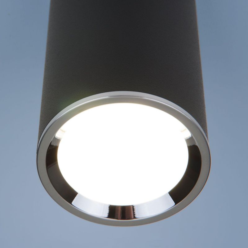 Накладной акцентный светильник Elektrostandart Rutero DLN101 GU10 BK черный