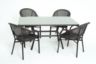 Стол и 4 кресла Комплект ШАЛЕ Vinotti DS-02-01-02
