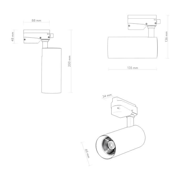 Трековый светильник Denkirs SOLID KOPER DK6452-BK фото 6