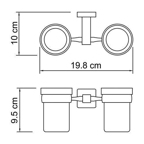 Стаканчик WasserKRAFT Lippe K-6528D