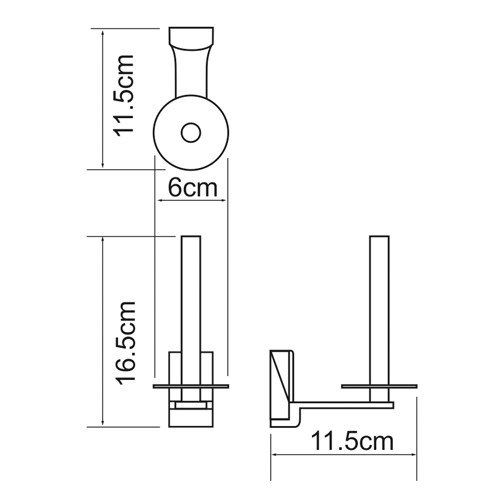 Держатель туалетной бумаги WasserKRAFT Exter K-5297 фото 3