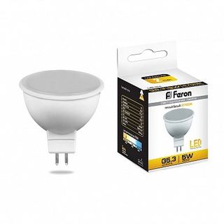 Лампа светодиодная Feron 5W G5.3 2700K 25127
