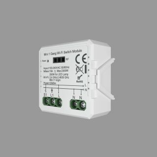 Одноканальное Wi-Fi реле-выключатель 1 x 2300 Вт / 250 Вт для LED Denkirs Relay RL1001-SM