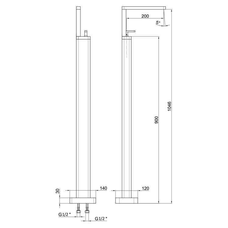 Смеситель для раковины Webert Living LV832101015