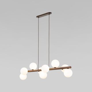 Подвесной светильник со стеклянными плафонами TK Lighting Estera Wood 10273